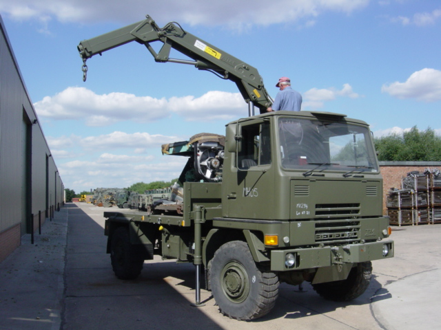 Bedford TM 4x4 Cargo with Atlas Crane - ex military vehicles for sale, mod surplus
